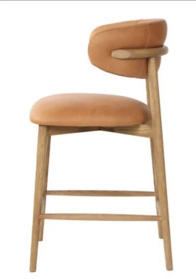 BNIB Leather Counter Stool image indicator(2)