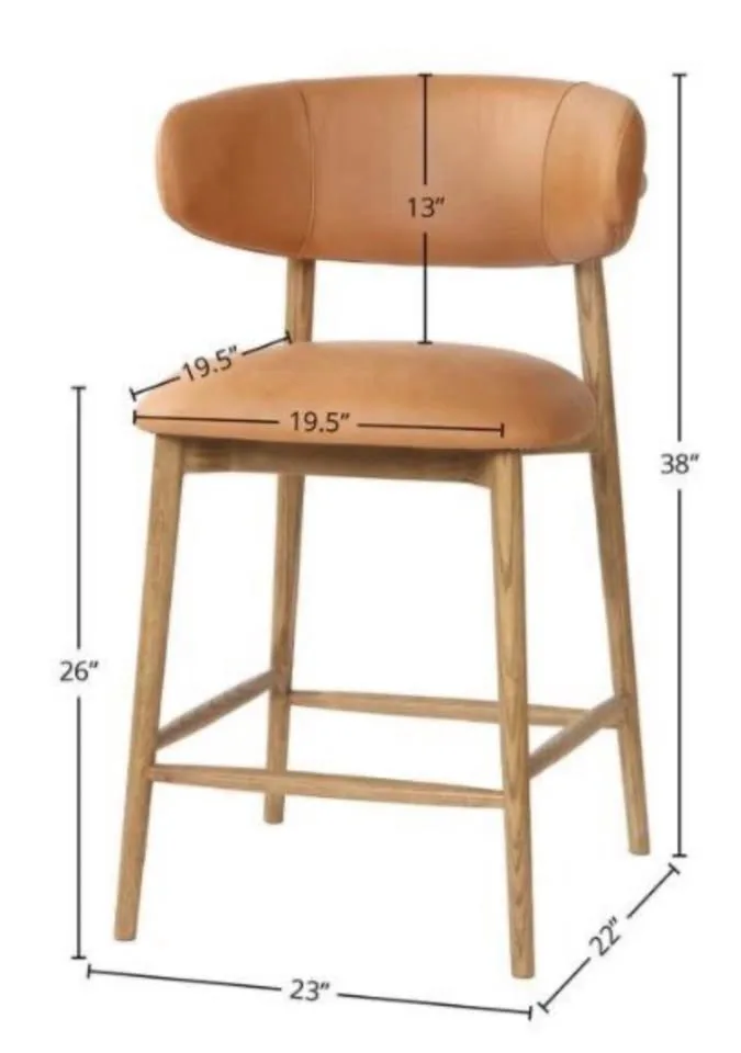 BNIB Leather Counter Stool image indicator(4)