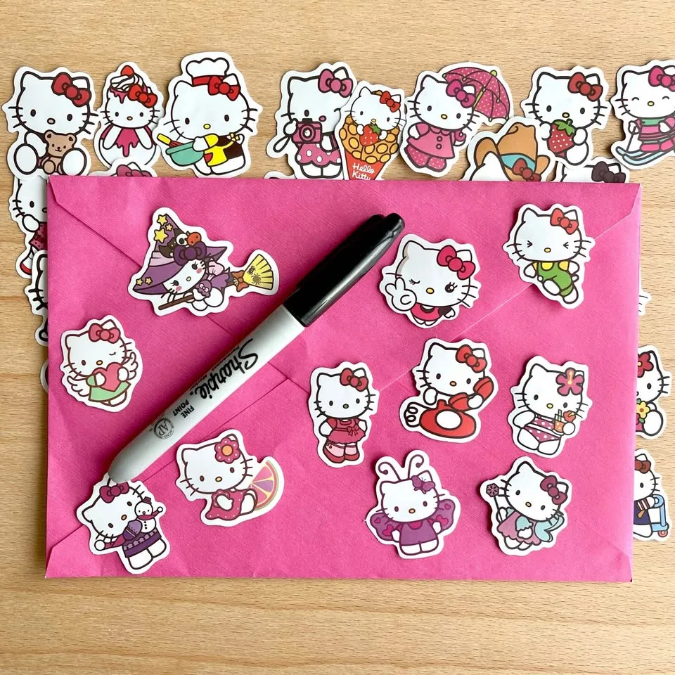 Pack of 45 Cute Small Hello Kitty Journal Stickers #2 image indicator(2)
