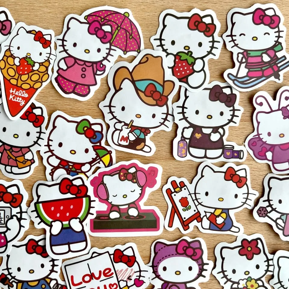 Pack of 45 Cute Small Hello Kitty Journal Stickers #2 image indicator(3)