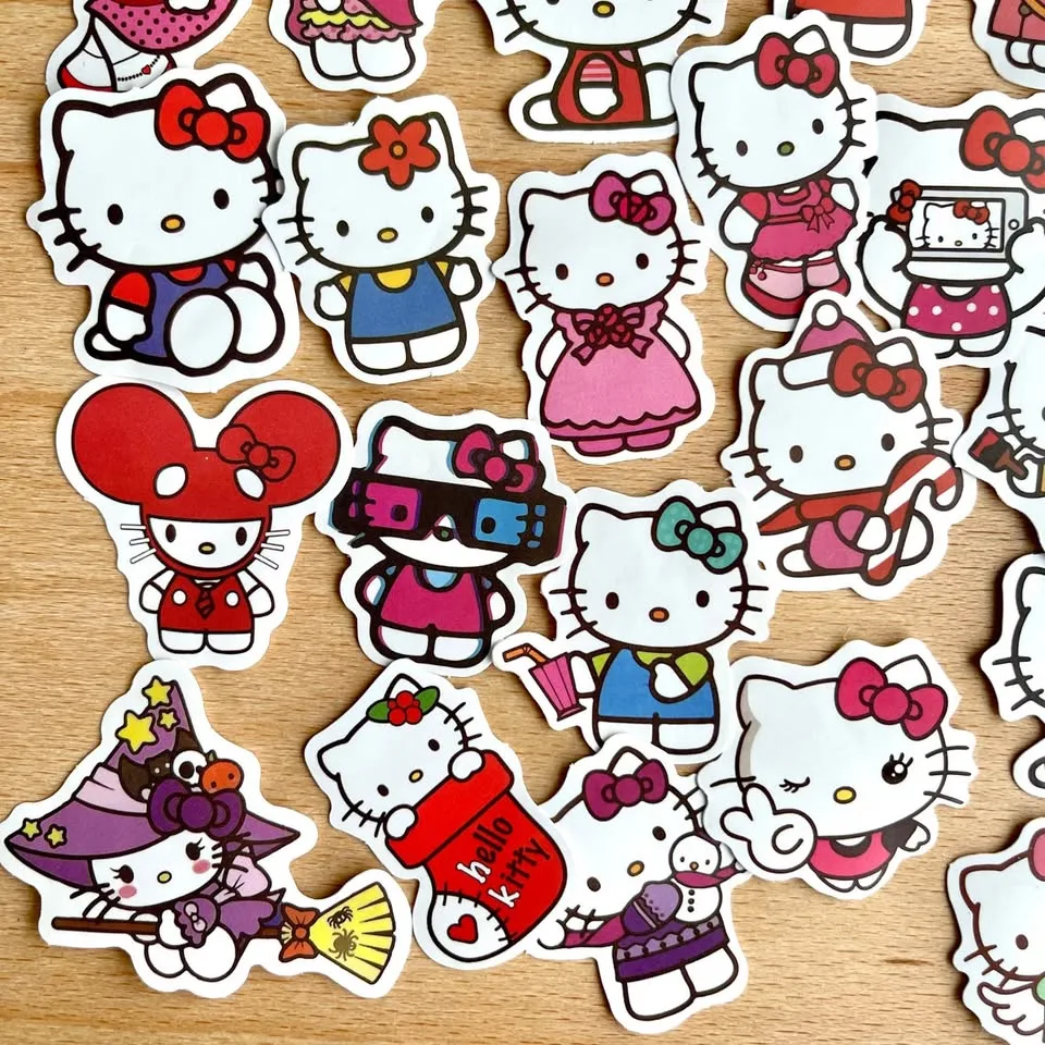 Pack of 45 Cute Small Hello Kitty Journal Stickers #2 image indicator(4)