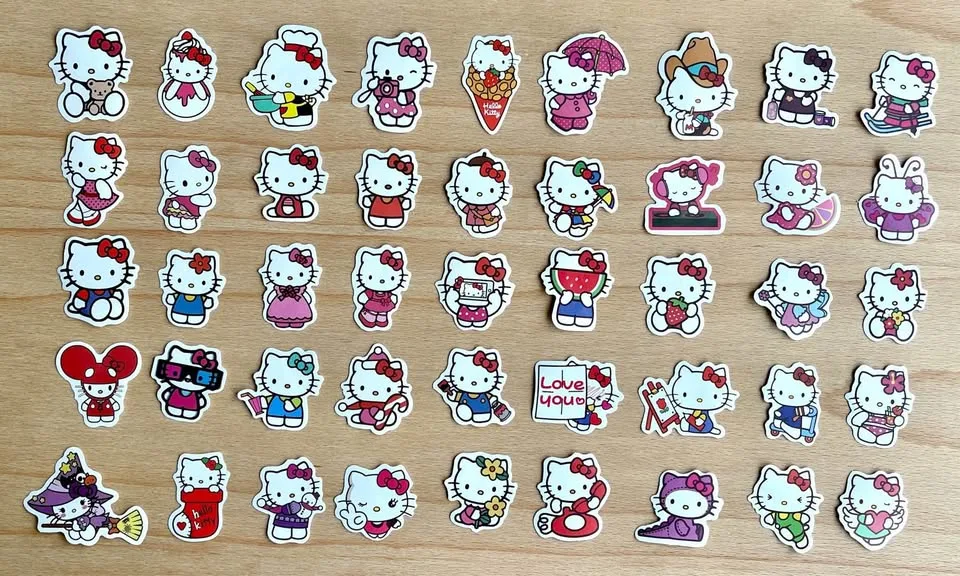 Pack of 45 Cute Small Hello Kitty Journal Stickers #2 image indicator(6)