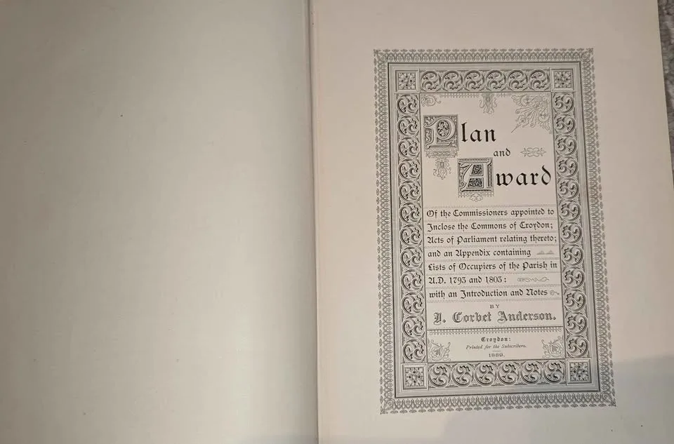 1889 Croydon Inclosure Award (Rare) image indicator(3)