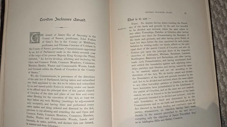 1889 Croydon Inclosure Award (Rare) image indicator(6)