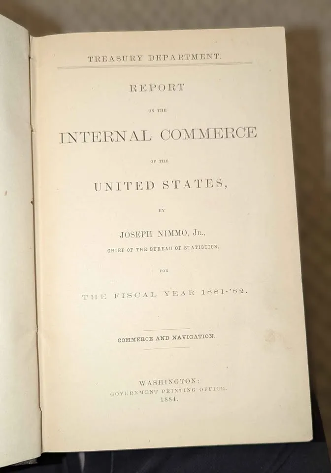 Internal Commerce of USA 81-82, (Antique 1884) Treasury image indicator(3)