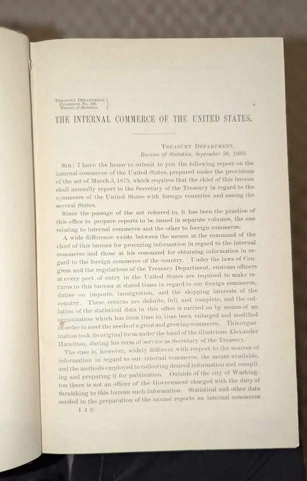 Internal Commerce of USA 81-82, (Antique 1884) Treasury image indicator(5)