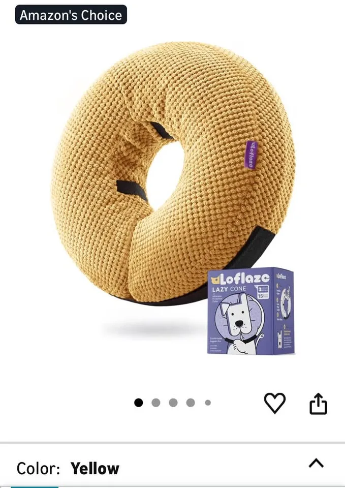 Inflatable Dog Cone Donut Collar Size M image indicator(4)