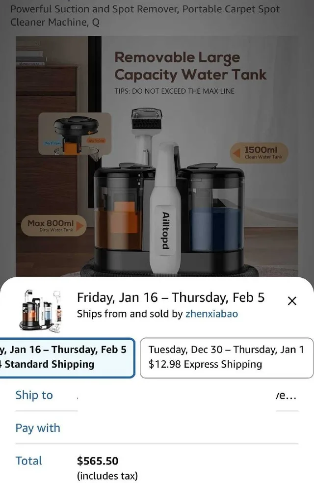 Ailltopd C5 Carpet & Upholstery Spot Cleaner thumbnail