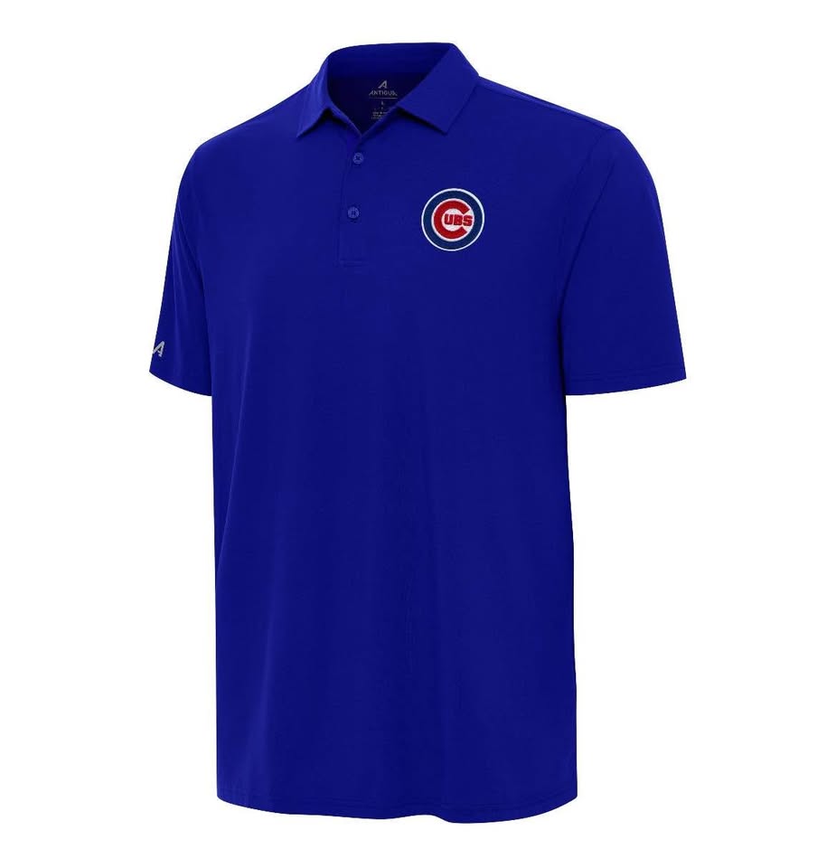 NWT Antigua Chicago Cubs Era Polo Sz 2X Cubby Blue - photo 2