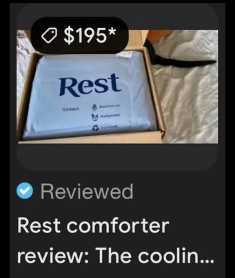 Rest Evercool Cooling Comforter Blanket/Arctic White Twin image indicator(3)