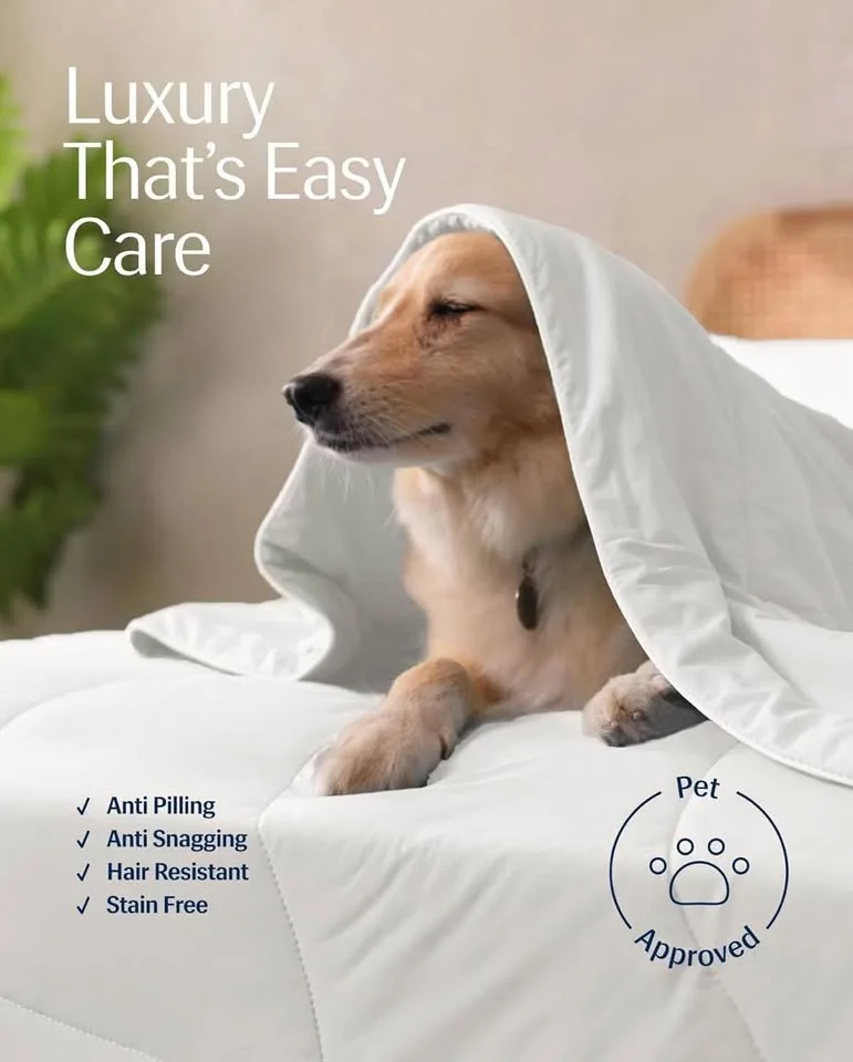Rest Evercool Cooling Comforter Blanket/Arctic White Twin image indicator(10)