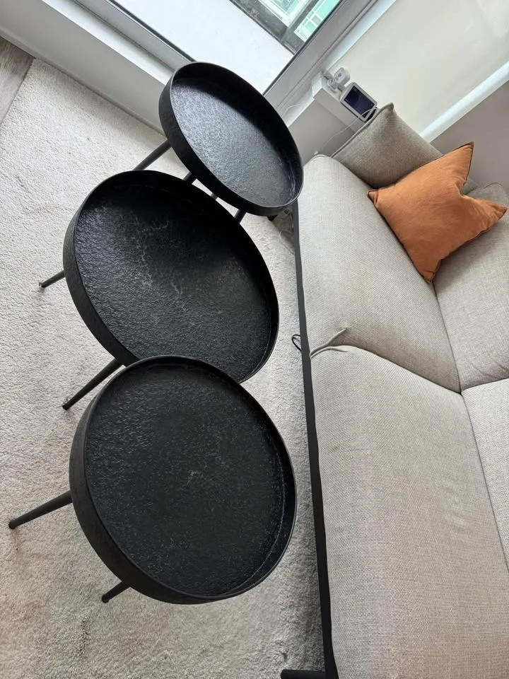 Set of 3 Black Accent Tables – Structube image indicator(2)