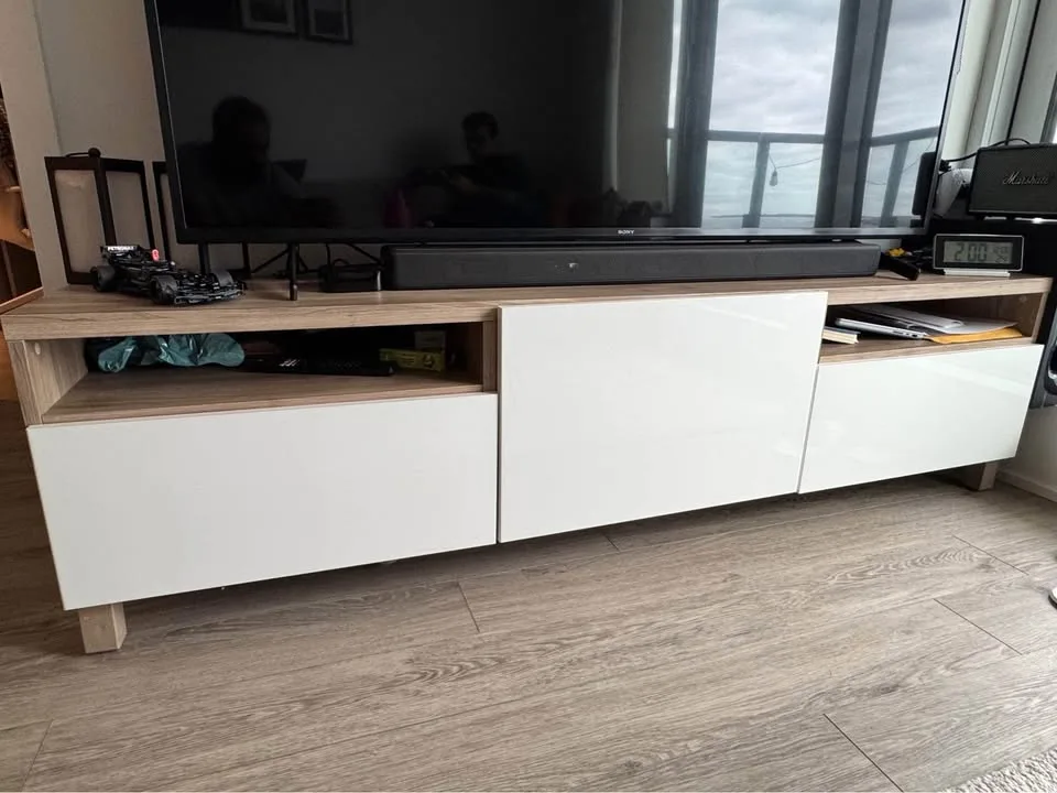 IKEA Besta TV Unit (2 Drawers + Centre Door, with Legs) image indicator(2)
