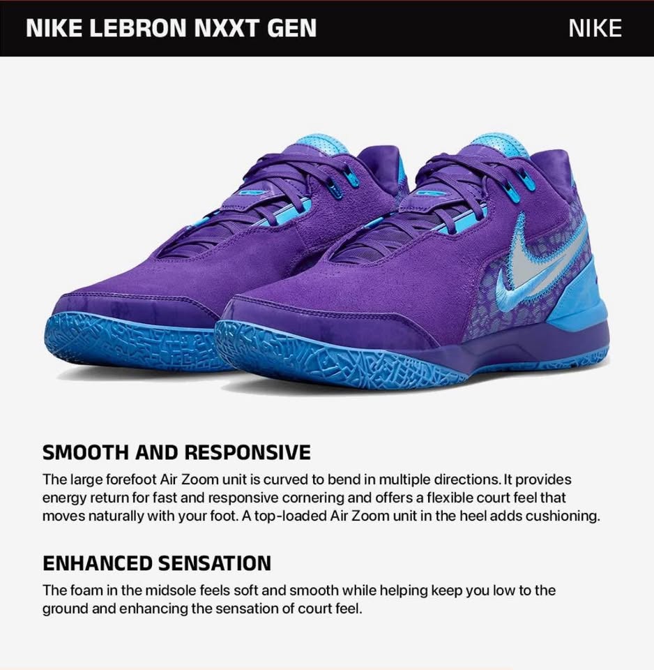 Nike LeBron Gen AMPD Purple 10 Men 11.5 Women Basketball Shoes - photo 3