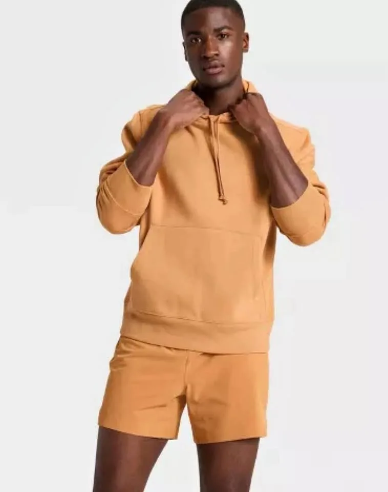 NWT Goodfellow & Co Unisex Fleece Hoodie Fall Orange 2X XXL thumbnail