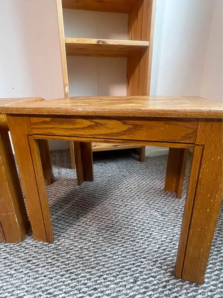 Pair of Wood Side Tables image indicator(4)