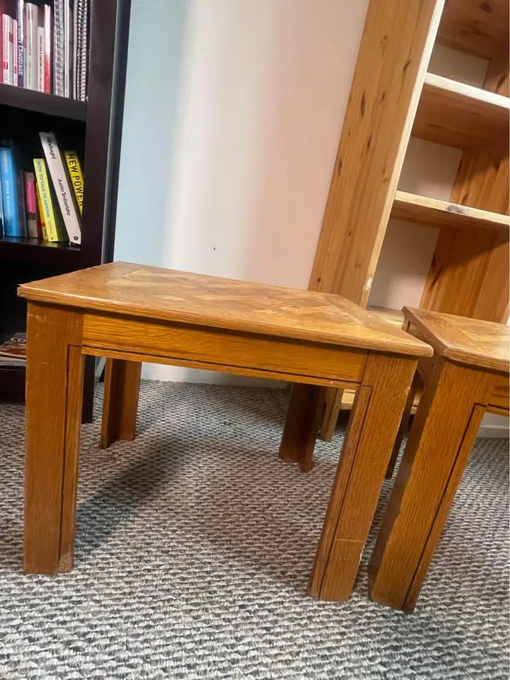 Pair of Wood Side Tables image indicator(5)