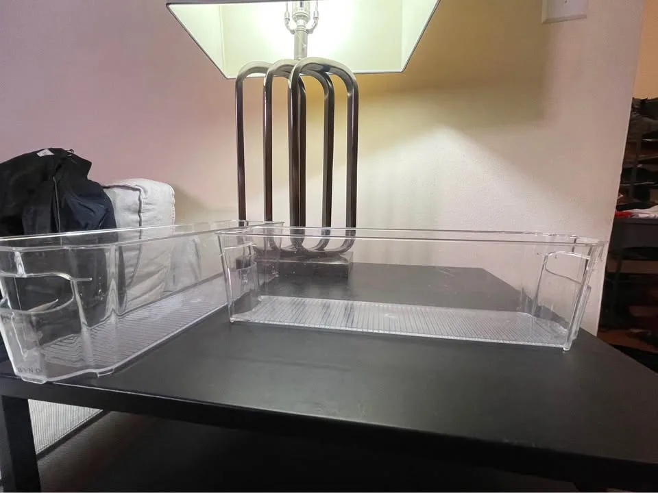 Set of 2 BINO Clear Plastic Storage Bins image indicator(3)