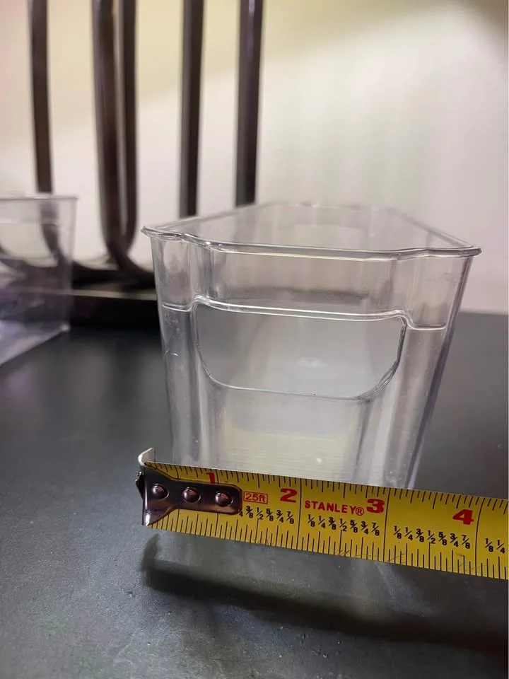 Set of 2 BINO Clear Plastic Storage Bins image indicator(5)