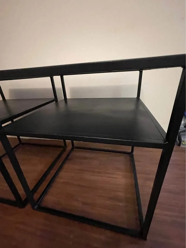 🖤 Solid Metal End Table – (Black) ($60 each) image indicator(6)