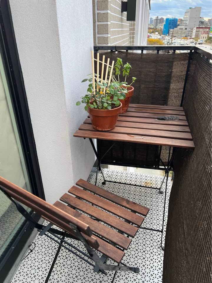 Patio / balcony table and chair set - photo 2
