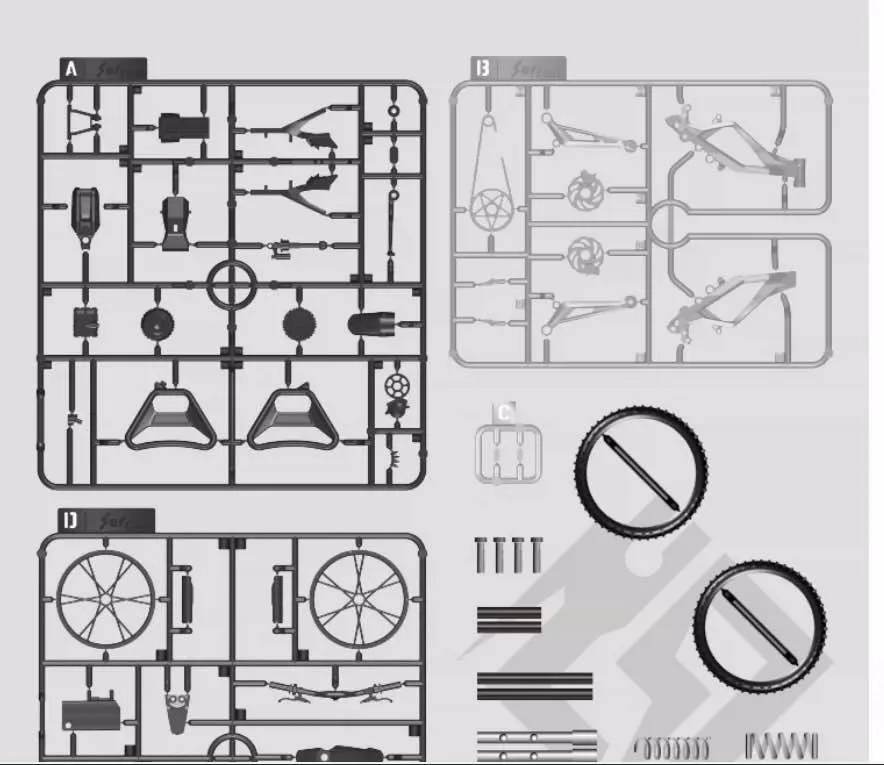 Sur-Ron 1:12 Licensed die-cast Model Kit (collectors item) image indicator(7)