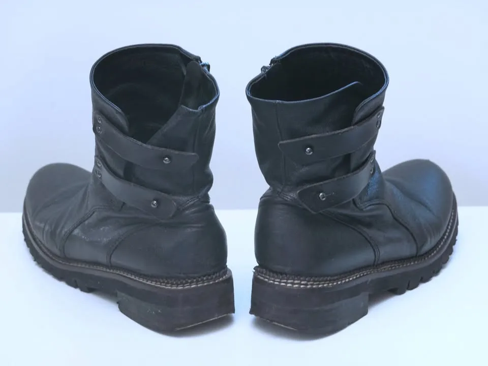 Yuko Imanishi+ Black Leather Boots (38 / W7.5) image indicator(3)