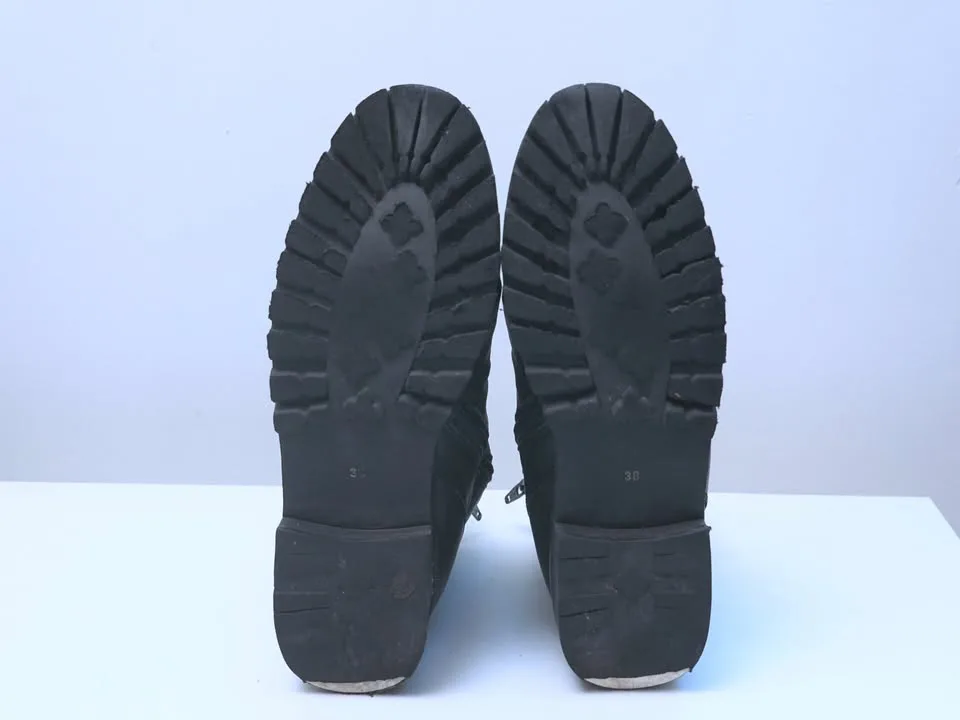 Yuko Imanishi+ Black Leather Boots (38 / W7.5) image indicator(5)