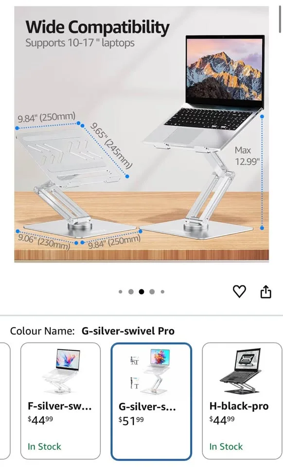 Urmust Adjustable Laptop Stand image indicator(2)