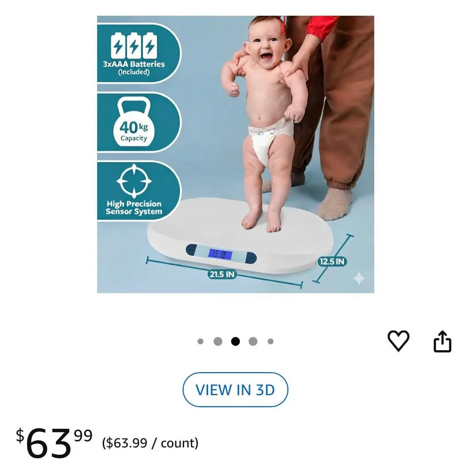 Smart Weigh Comfort Baby Scale image indicator(4)