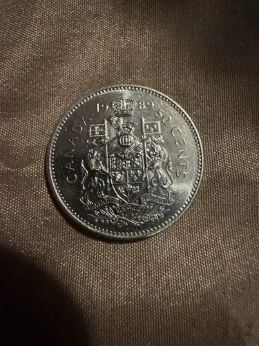 1989 CANADA 50 CENT uncirculated amazing detail, double die