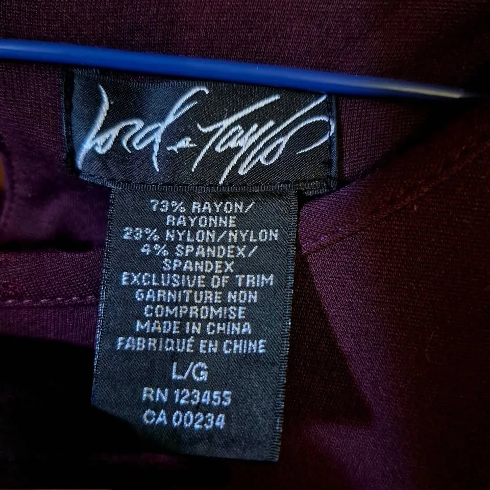 Lord & Taylor Plum Dress image indicator(2)
