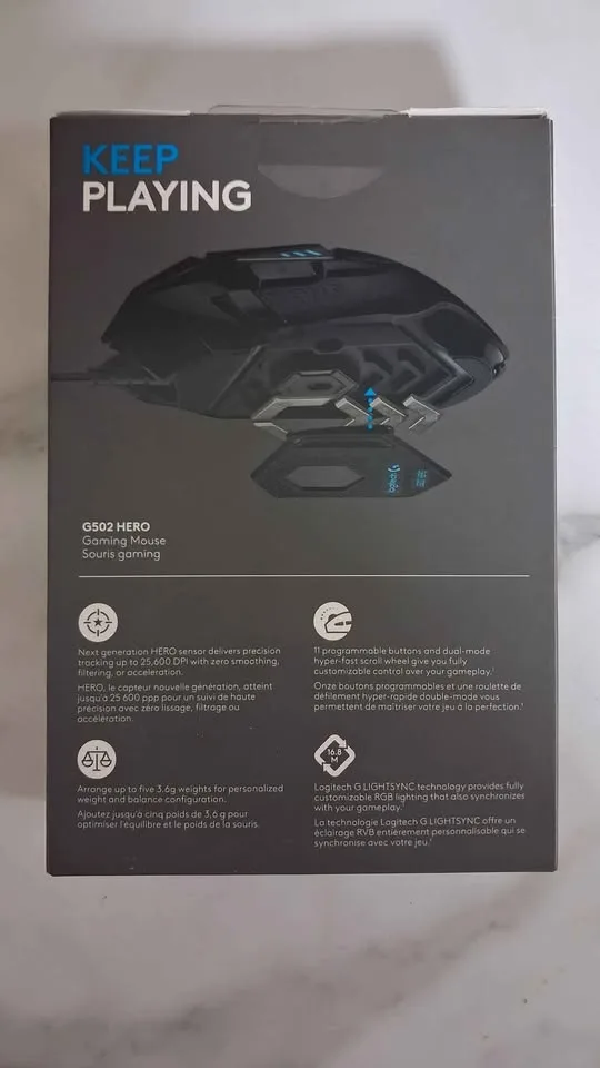 Logitech G502 HERO – Brand New Sealed – Retail $75+tax image indicator(3)