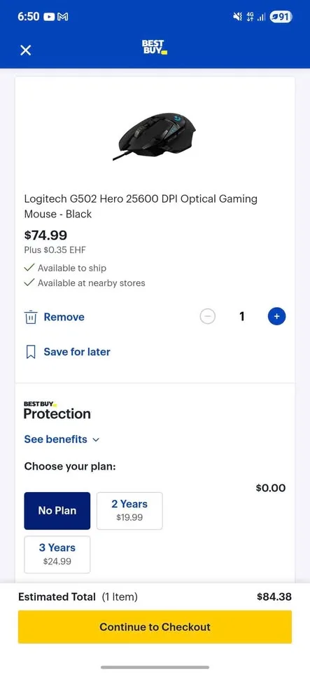 Logitech G502 HERO – Brand New Sealed – Retail $75+tax image indicator(6)