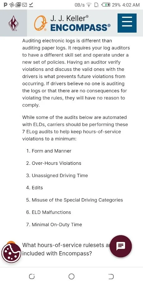 JJ Keller Emcompass Vehicle Training & Monitoriong Device image indicator(4)