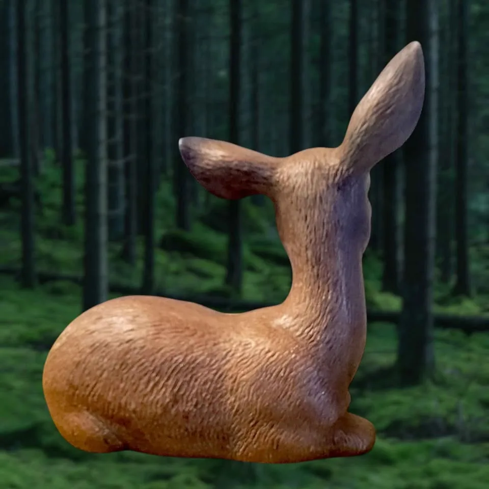 Family Of 3 Rare Mid-Century Japanese Ceramic Deer Figurines image indicator(7)