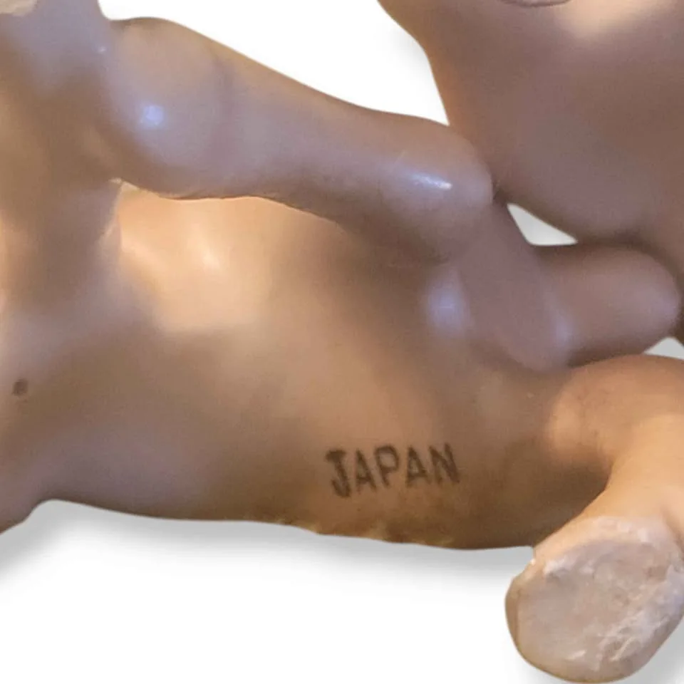 Family Of 3 Rare Mid-Century Japanese Ceramic Deer Figurines image indicator(10)