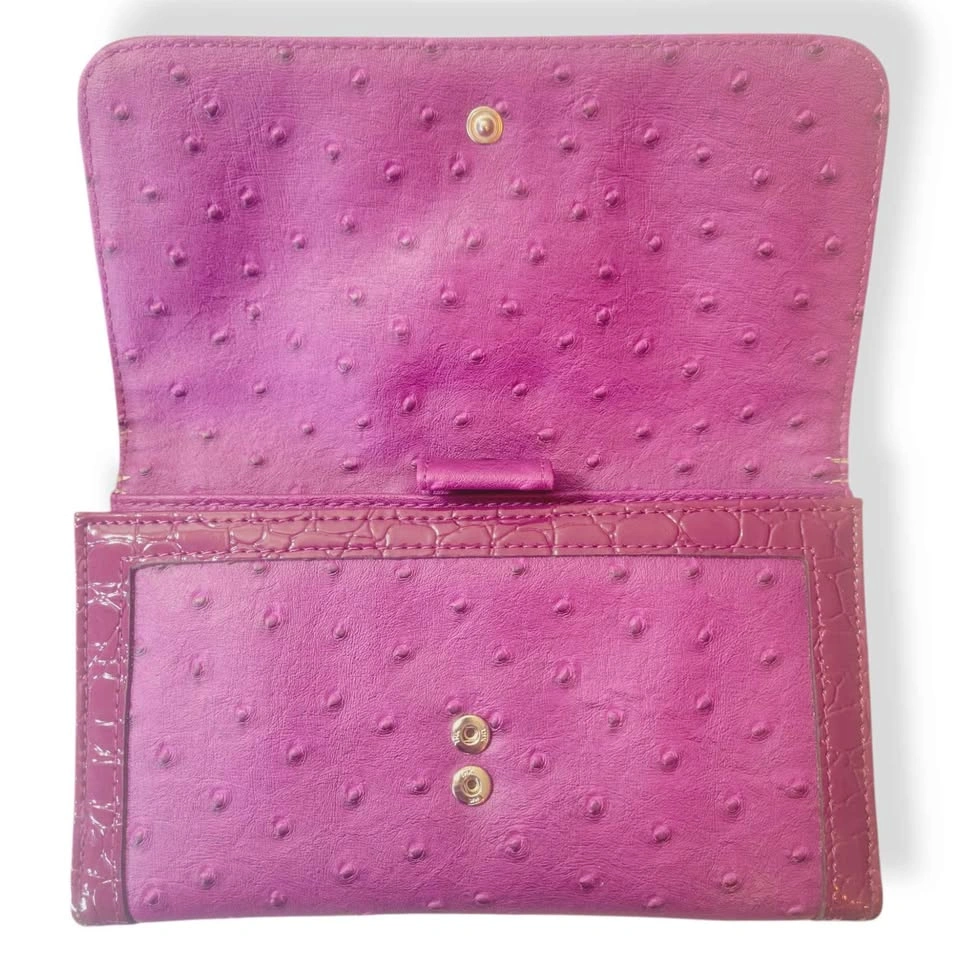 GUESS Authentic Tamora Trifold Leather Purple Women's Wallet - photo 2