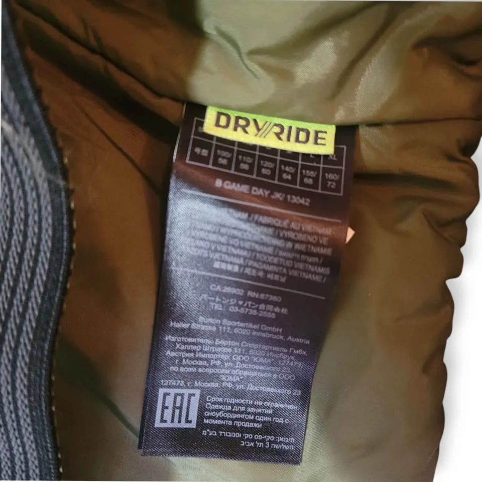 Boys BURTON Jacket Youth Large Fits Women's S/M image indicator(10)