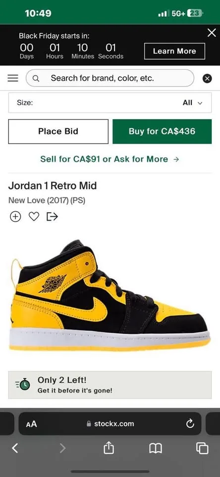Jordan 1 Retro Mid “New Love” image indicator(5)