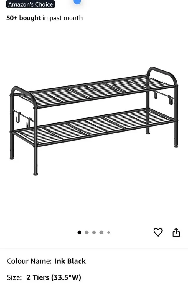 SONGMICS 2-Tier Shoe Rack - Brand New image indicator(2)