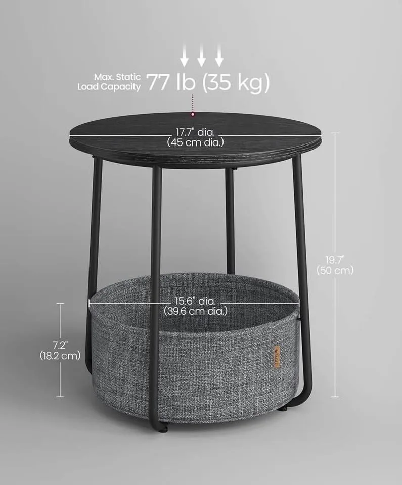 ✨ VASAGLE LILEA Small Round Side Table ✨ image indicator(3)