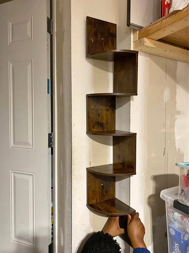 ✨ VASAGLE 5-Tier Corner Wall Shelf ✨ Brand New