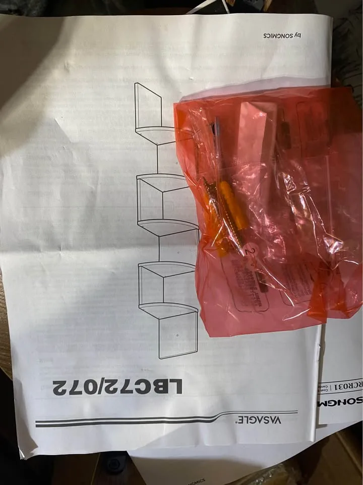 ✨ VASAGLE 5-Tier Corner Wall Shelf ✨ Brand New image indicator(6)