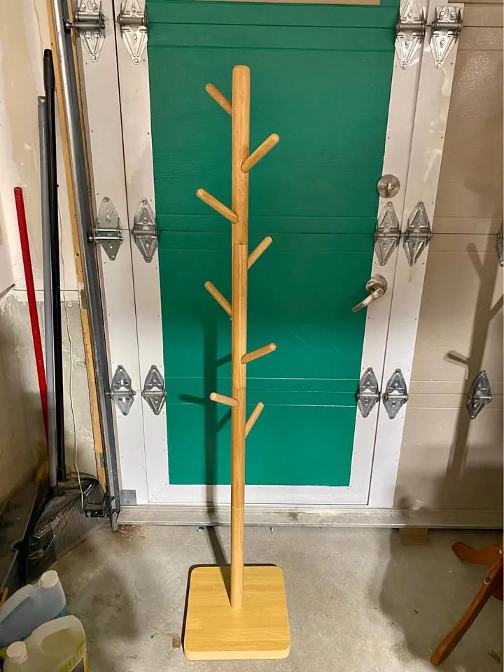 53.7 inches VASAGLE Solid Wood Coat Rack - New