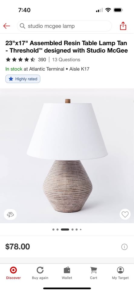 Large Lamp from Target - photo 2