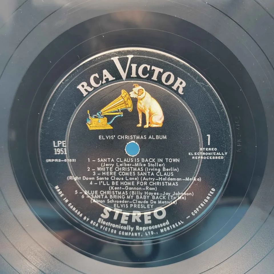RCA Victor ELVIS' CHRISTMAS ALBUM 12 inch image indicator(3)