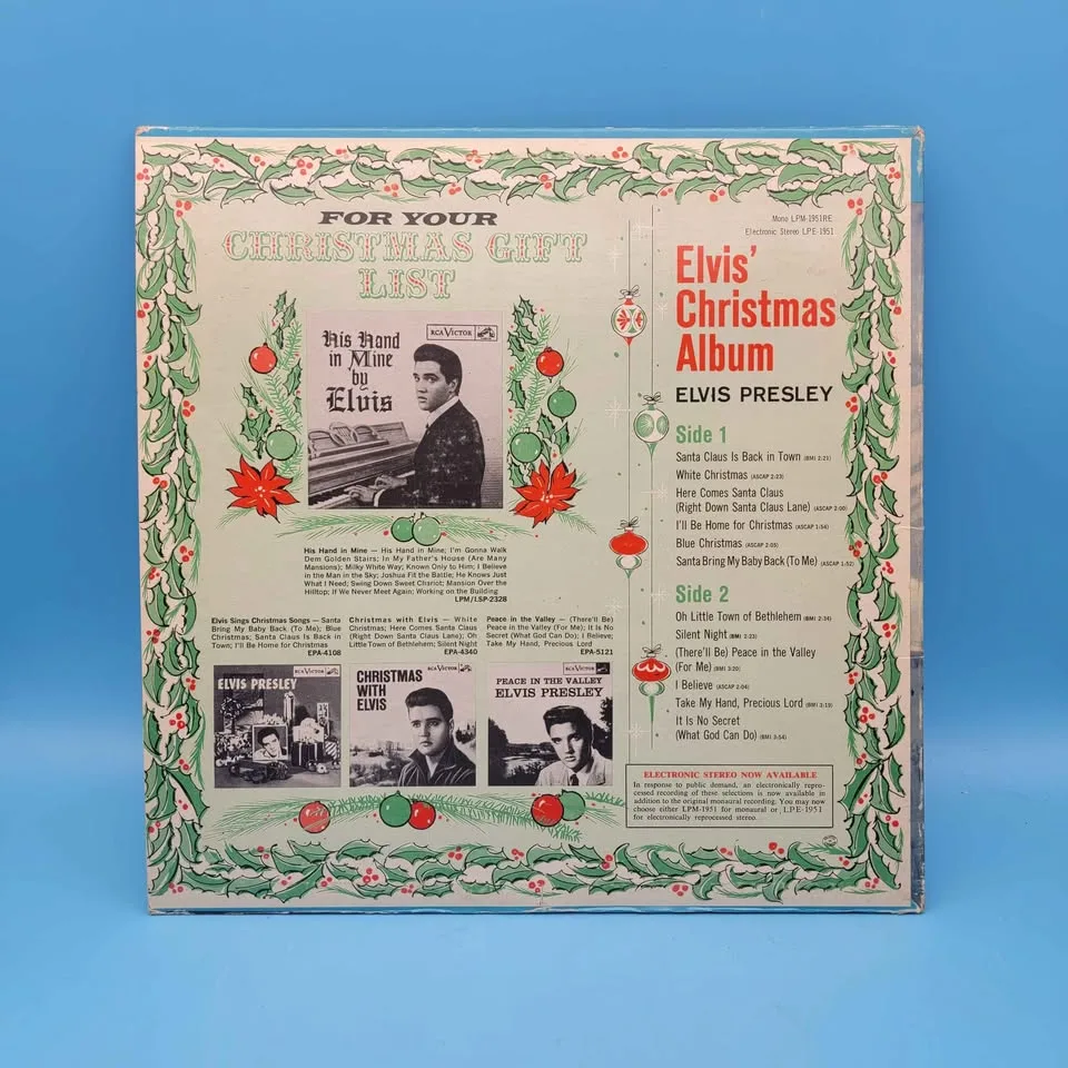 RCA Victor ELVIS' CHRISTMAS ALBUM 12 inch image indicator(6)