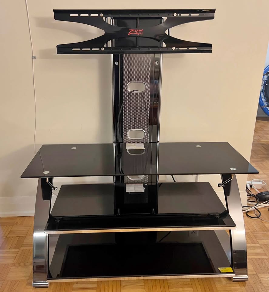 Glass TV Stand with mount