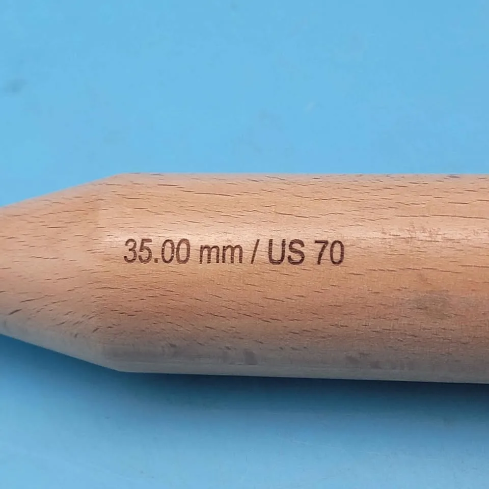 Wooden Circular Knitting Needle Set - 35mm/ US 70 image indicator(2)